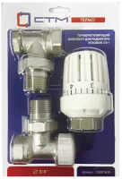 Термостатический комплект для радиатора угловой 3/4" СТМ CARKTA34