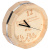 Часы кварцевые в форме бочки "В бане всегда время париться" для бани и сауны 27х8 см /39100