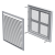 Решетка МВ150с белый (179х204)