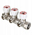 Коллектор c регулирующими вентилями VALTEC 3/4", 3 x 1/2" VTc.570.N.0503